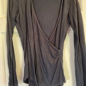Long sleeve Wrap Top James Perse